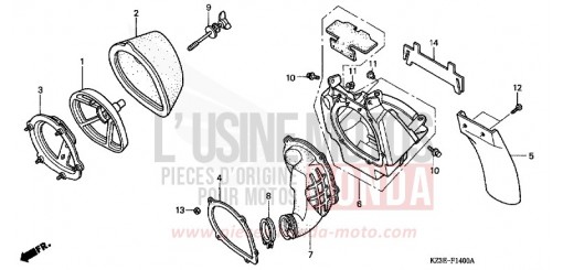 AIR CLEANER CR250RY de 2000